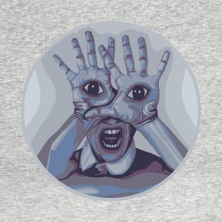 Weird Eyeball Hands Scream T-Shirt